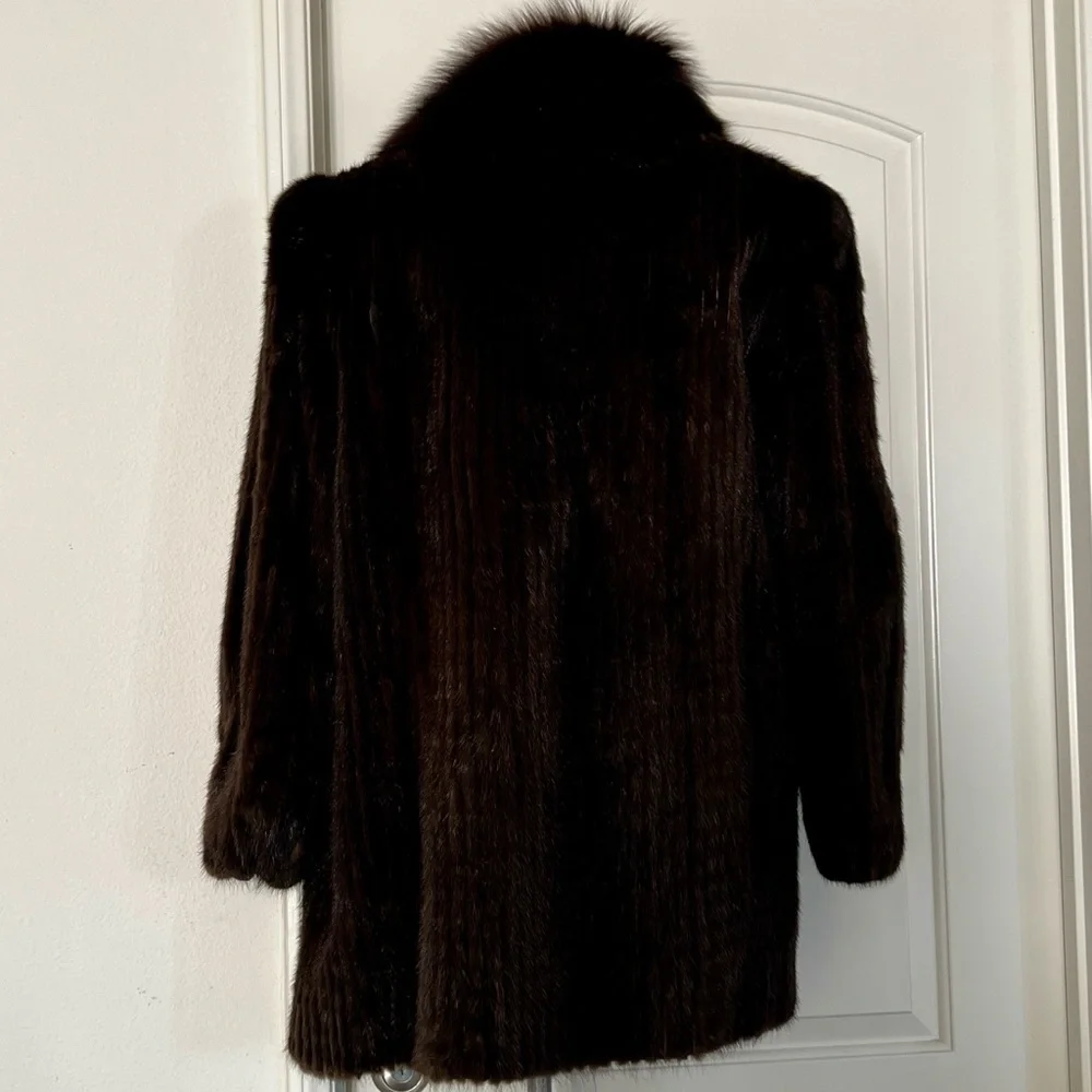 Vintage / Mink~Fox Fur Coat / Luxurious & Stunning - Picture 7 of 16
